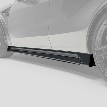 REVOZPORT - TESLA MODEL Y JUNIPER 2025+ DRY CARBON FIBER SIDE SKIRTS - Aero Carbon UK