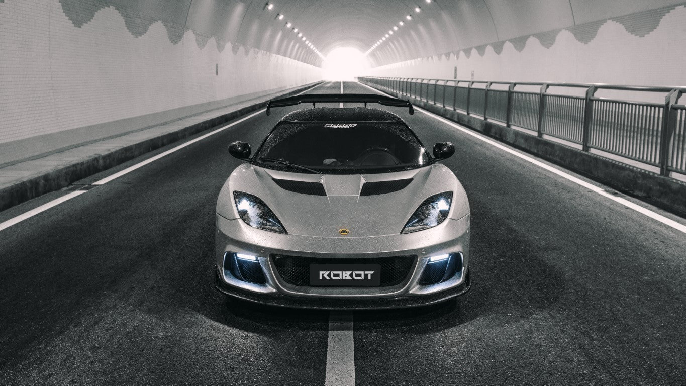 ROBOT - LOTUS EVORA 2018-2021 FRP / CARBON FIBRE FRONT BUMPER AND LIP - Aero Carbon UK