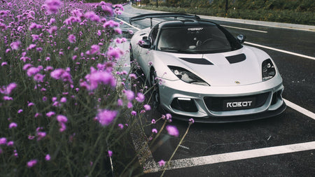 ROBOT - LOTUS EVORA 2018-2021 FRP / CARBON FIBRE FRONT BUMPER AND LIP - Aero Carbon UK