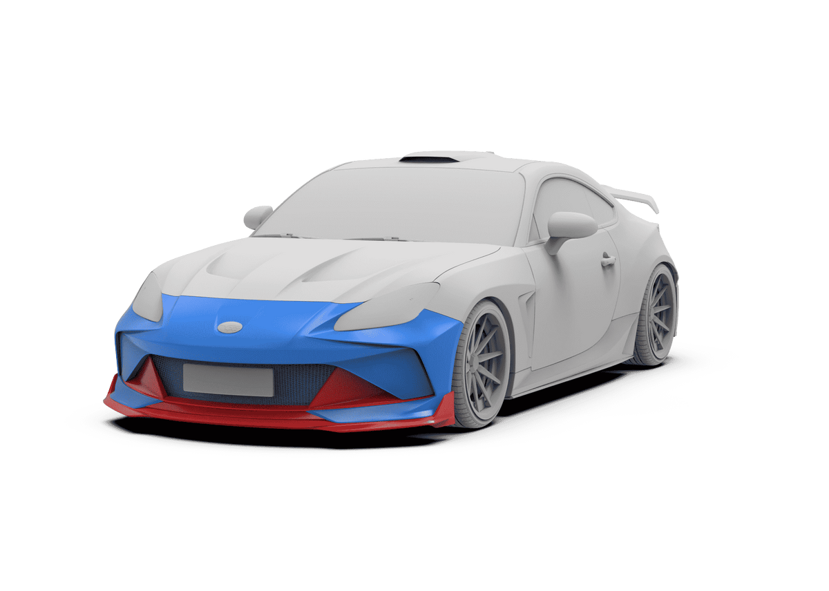 ROBOT - TOYOTA GR86 ZN8 / SUBARU BRZ ZD8 2022+ FRP / CARBON FIBRE FRONT BUMPER AND LIP - Aero Carbon UK
