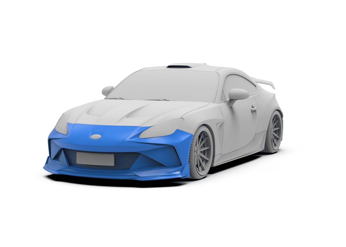 ROBOT - TOYOTA GR86 ZN8 / SUBARU BRZ ZD8 2022+ FRP / CARBON FIBRE FRONT BUMPER AND LIP - Aero Carbon UK