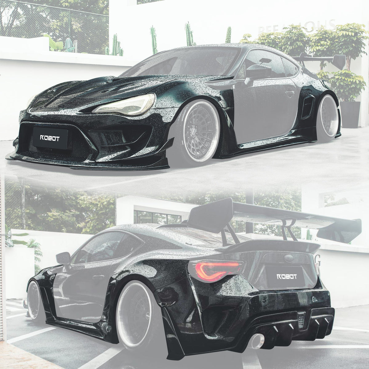 ROBOT - TOYOTA GT86 ZN6 2012-2021 FRP / CARBON FIBRE COMPLETE WIDEBODY KIT - Aero Carbon UK