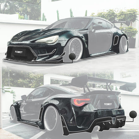 ROBOT - TOYOTA GT86 ZN6 2012-2021 FRP / CARBON FIBRE COMPLETE WIDEBODY KIT - Aero Carbon UK