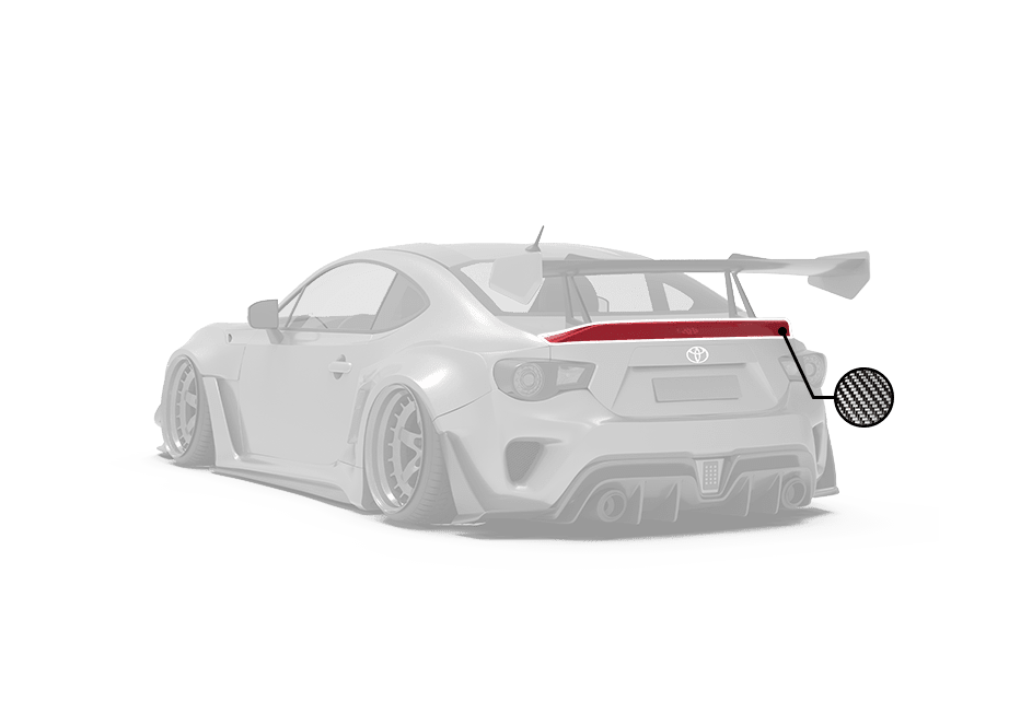 ROBOT - TOYOTA GT86 ZN6 2012-2021 FRP / CARBON FIBRE DUCKTAIL SPOILER - Aero Carbon UK