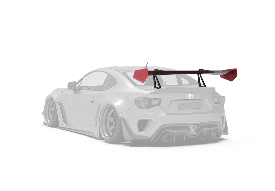 ROBOT - TOYOTA GT86 ZN6 2012-2021 FRP / CARBON FIBRE GT WING - Aero Carbon UK