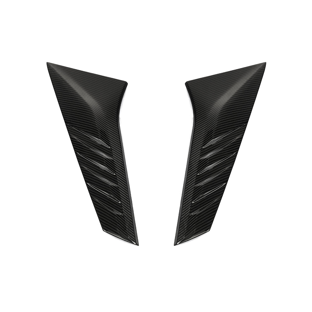 SOOQOO - AUDI RS3 8Y DRY CARBON FIBER REAR WINDOW FINS - Aero Carbon UK