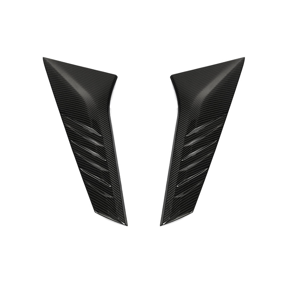 SOOQOO - AUDI RS3 8Y DRY CARBON FIBER REAR WINDOW FINS - Aero Carbon UK