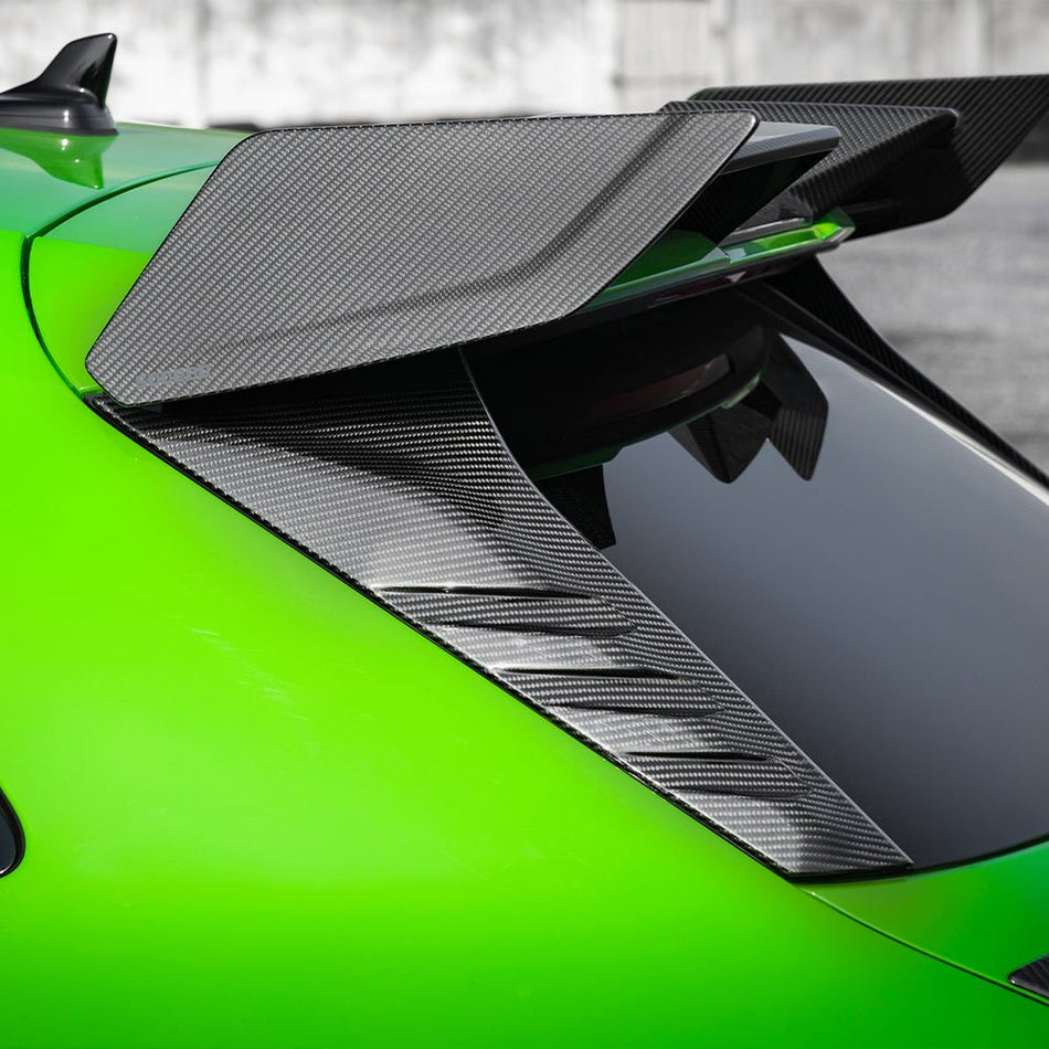 SOOQOO - AUDI RS3 8Y DRY CARBON FIBER REAR WINDOW FINS - Aero Carbon UK