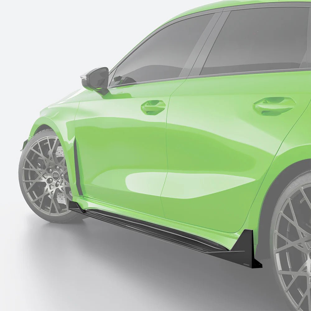 SOOQOO - AUDI RS3 8Y.5 FACELIFT DRY CARBON FIBER SIDE SKIRTS - Aero Carbon UK