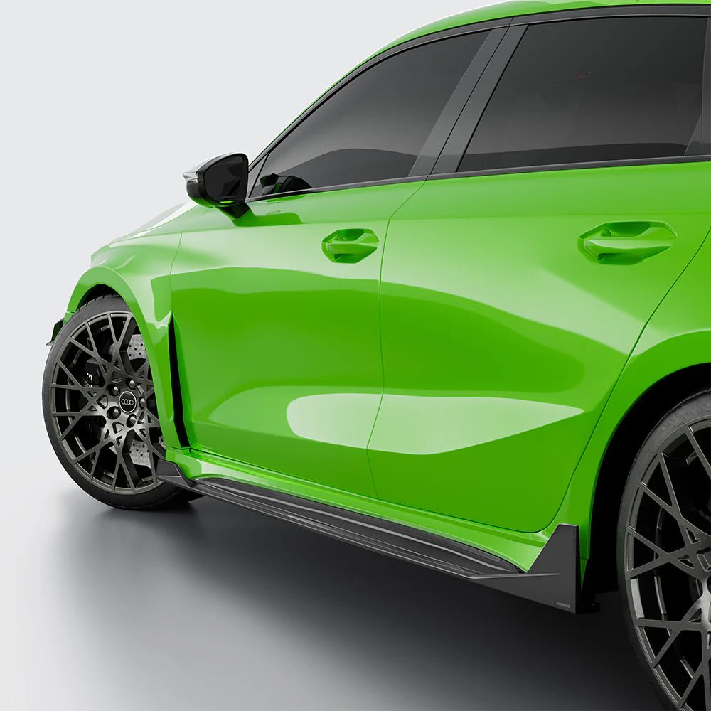 SOOQOO - AUDI RS3 8Y.5 FACELIFT DRY CARBON FIBER SIDE SKIRTS - Aero Carbon UK