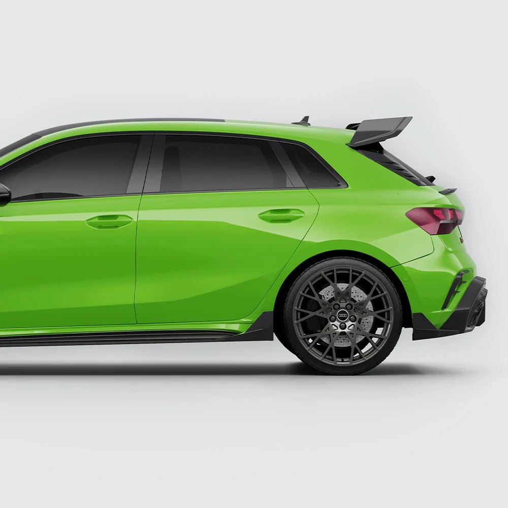 SOOQOO - AUDI RS3 8Y.5 FACELIFT DRY CARBON FIBER SIDE SKIRTS - Aero Carbon UK