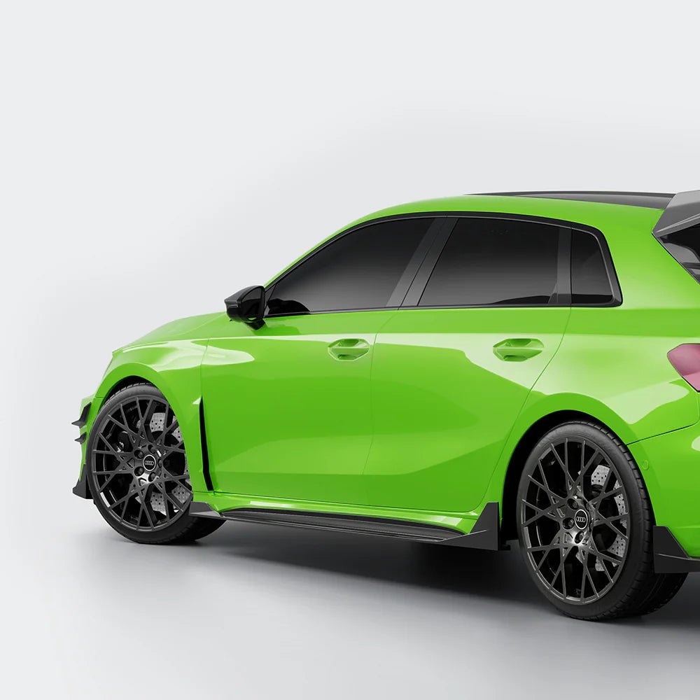 SOOQOO - AUDI RS3 8Y.5 FACELIFT DRY CARBON FIBER SIDE SKIRTS - Aero Carbon UK