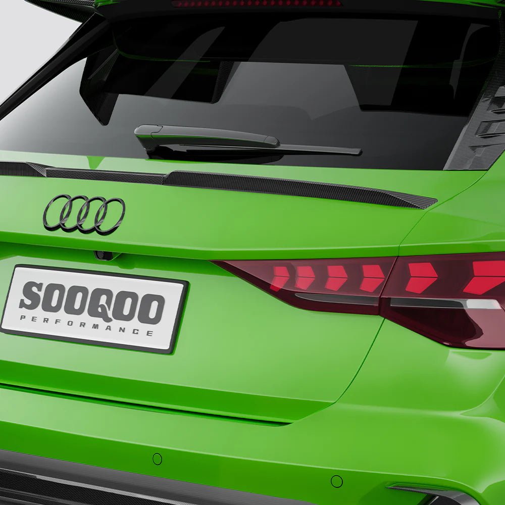 SOOQOO - AUDI RS3 8Y.5 SPORTBACK FACELIFT DRY CARBON FIBER REAR MID SPOILER (Copy) - Aero Carbon UK