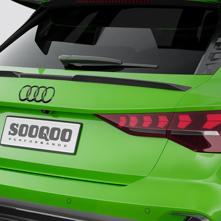 SOOQOO - AUDI RS3 8Y.5 SPORTBACK FACELIFT DRY CARBON FIBER REAR MID SPOILER (Copy) - Aero Carbon UK