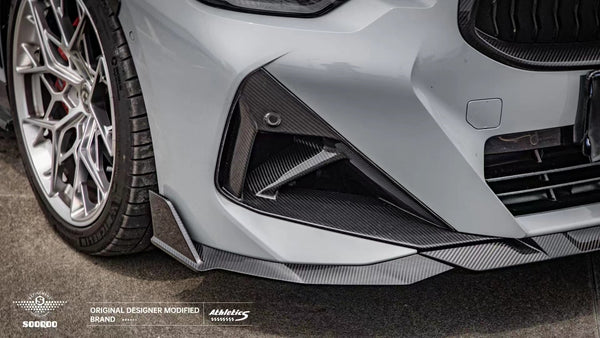 SOOQOO - BMW 2 SERIES G42 / M240I DRY CARBON FIBRE FRONT AIR INLETS