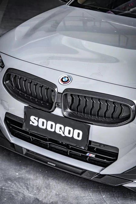 SOOQOO - BMW 2 SERIES G42 / M240I DRY CARBON FIBRE FRONT GRILLE GRILL - Aero Carbon UK