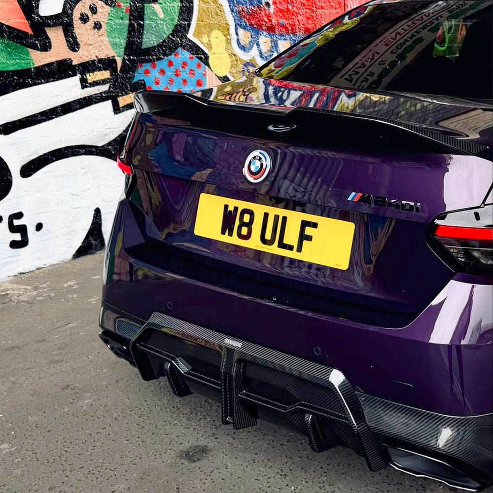 SOOQOO - BMW 2 SERIES G42 / M240I DRY CARBON FIBRE REAR CENTRE DIFFUSER - Aero Carbon UK