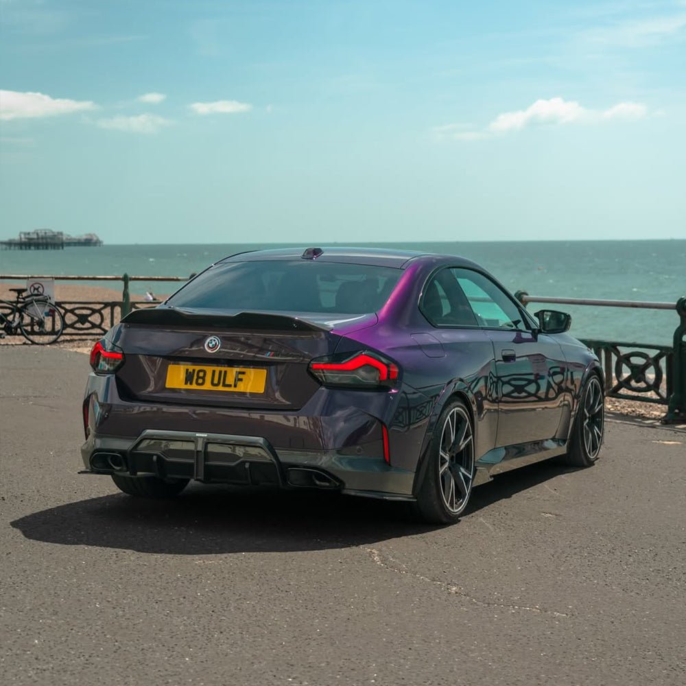 SOOQOO - BMW 2 SERIES G42 / M240I DRY CARBON FIBRE REAR CENTRE DIFFUSER - Aero Carbon UK