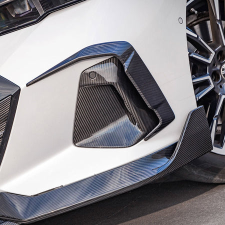SOOQOO - BMW 5 SERIES G60 DRY CARBON FIBRE FRONT BUMPER INSERT - Aero Carbon UK