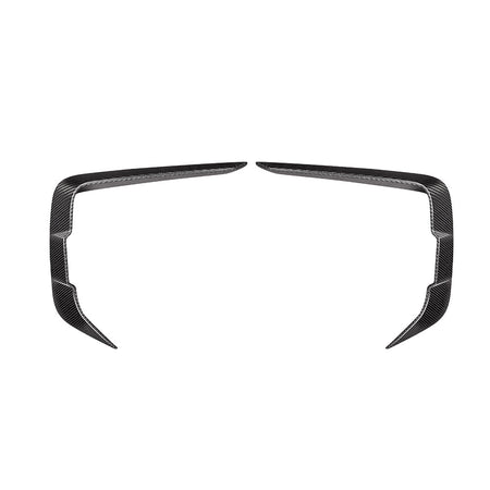 SOOQOO - BMW 8 SERIES G14 DRY CARBON FIBRE FRONT BUMPER INSERT - Aero Carbon UK