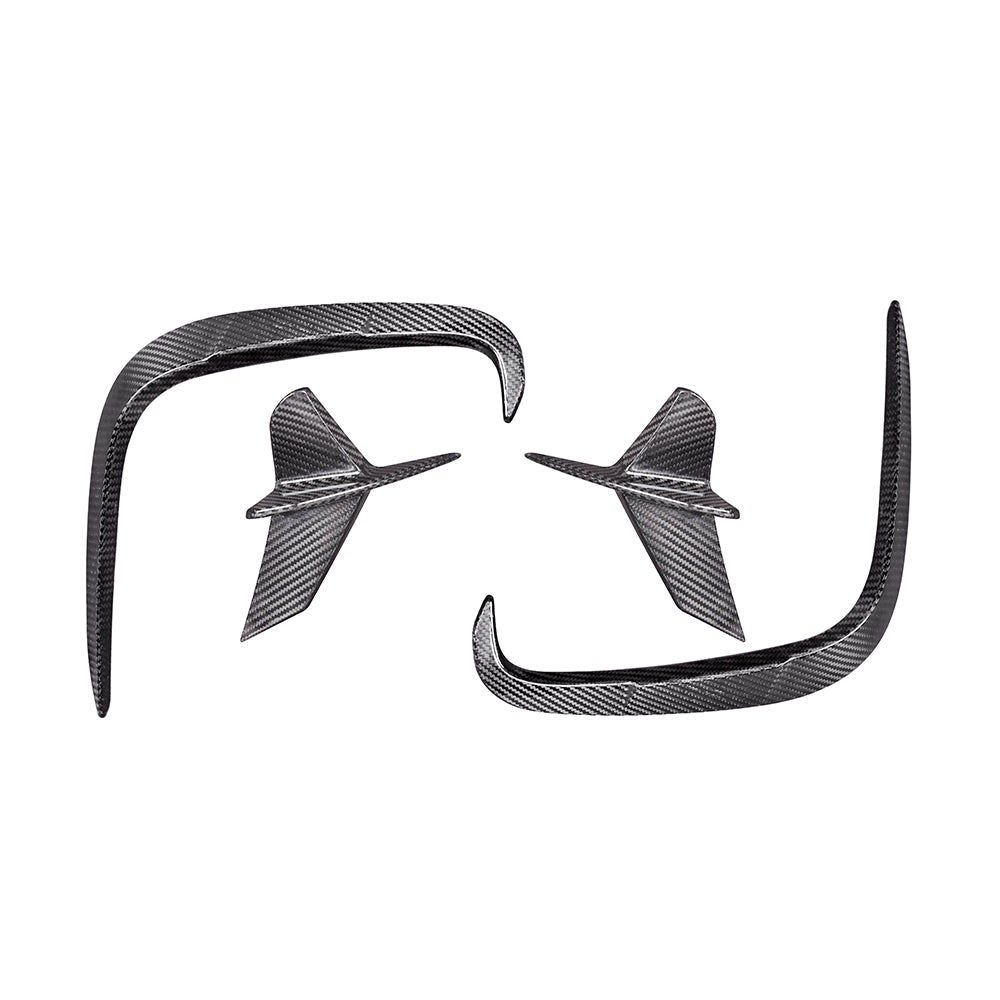 SOOQOO - BMW 8 SERIES G14 DRY CARBON FIBRE REAR BUMPER INSERT - Aero Carbon UK