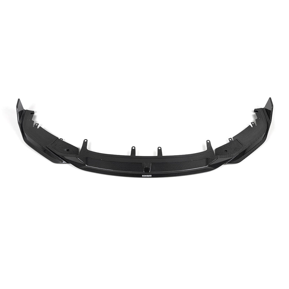 SOOQOO - BMW 8 SERIES G16 GRAN COUPE DRY CARBON FIBRE FRONT LIP - Aero Carbon UK