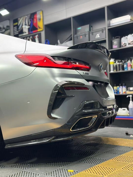SOOQOO - BMW 8 SERIES GRAN COUPE G16 CARBON FIBER REAR DIFFUSER - Aero Carbon UK