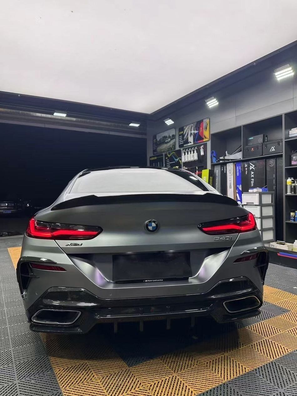 SOOQOO - BMW 8 SERIES GRAN COUPE G16 CARBON FIBER REAR DIFFUSER - Aero Carbon UK