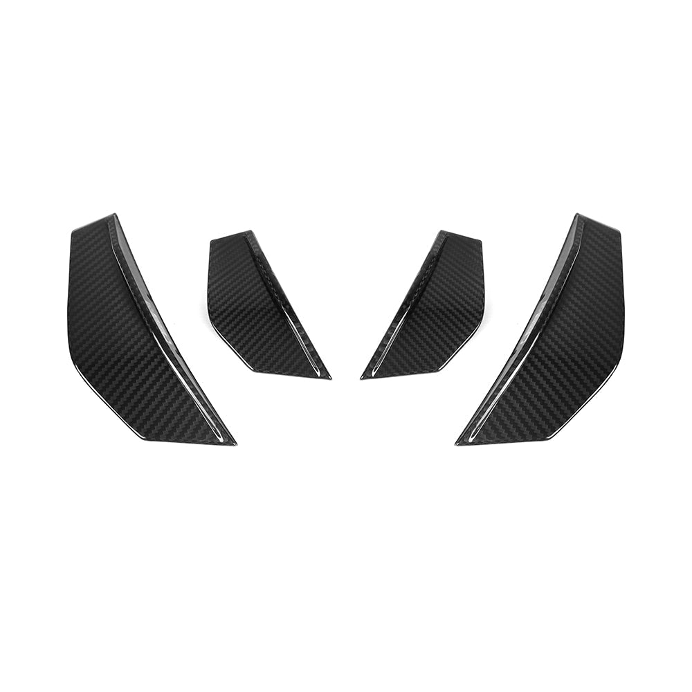 SOOQOO - BMW M2 F87 DRY CARBON FIBRE FRONT CANARDS - Aero Carbon UK