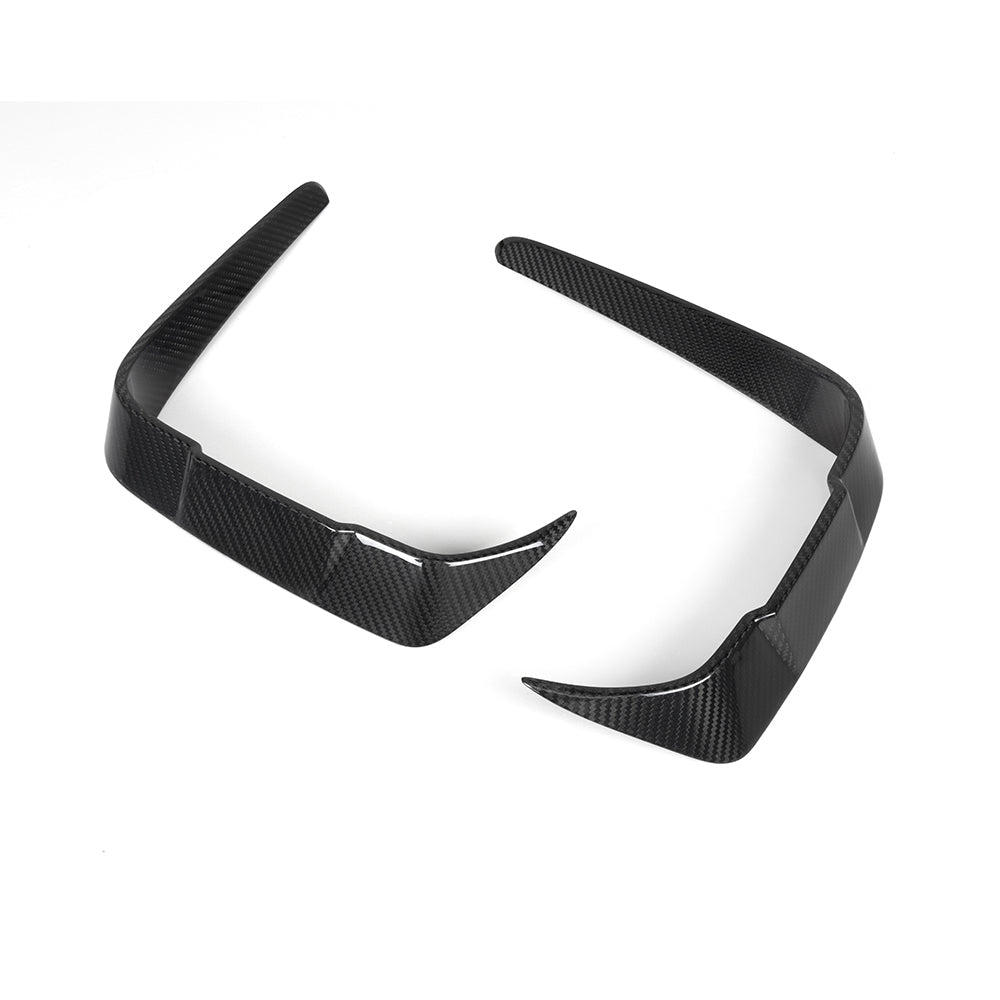SOOQOO - BMW M2 F87 LCI DRY CARBON FIBRE FRONT BUMPER INSERTS - Aero Carbon UK