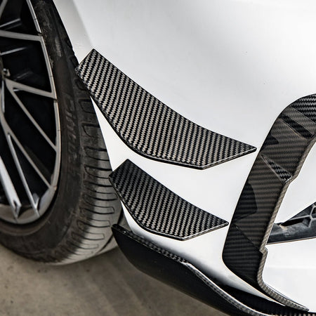 SOOQOO - BMW M2 F87 LCI DRY CARBON FIBRE FRONT BUMPER INSERTS - Aero Carbon UK