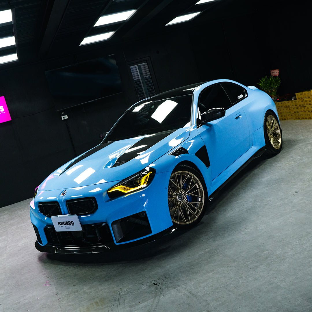 SOOQOO - BMW M2 G87 / 2 SERIES G42 V2 VENTED HOOD BONNET - PRIMER FINISH - Aero Carbon UK
