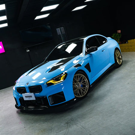 SOOQOO - BMW M2 G87 / 2 SERIES G42 V2 VENTED HOOD BONNET - PRIMER FINISH - Aero Carbon UK
