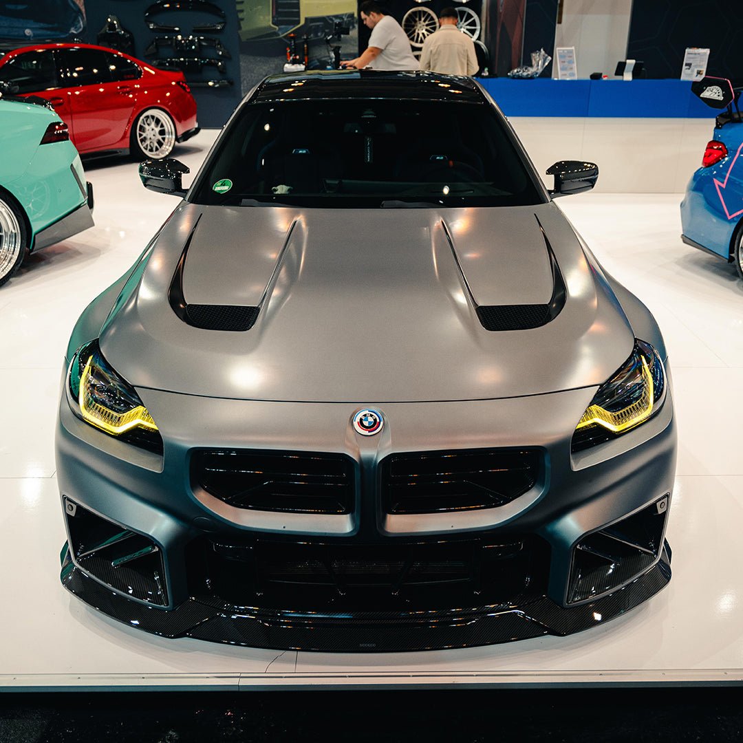 SOOQOO - BMW M2 G87 / 2 SERIES G42 V3 VENTED HOOD BONNET - PRIMER FINISH - Aero Carbon UK