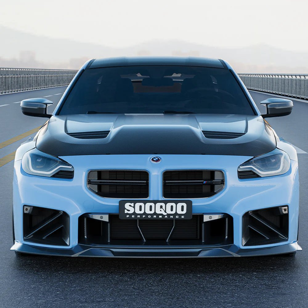 SOOQOO - BMW M2 G87 DRY CARBON FIBER HOOD BONNET - Aero Carbon UK