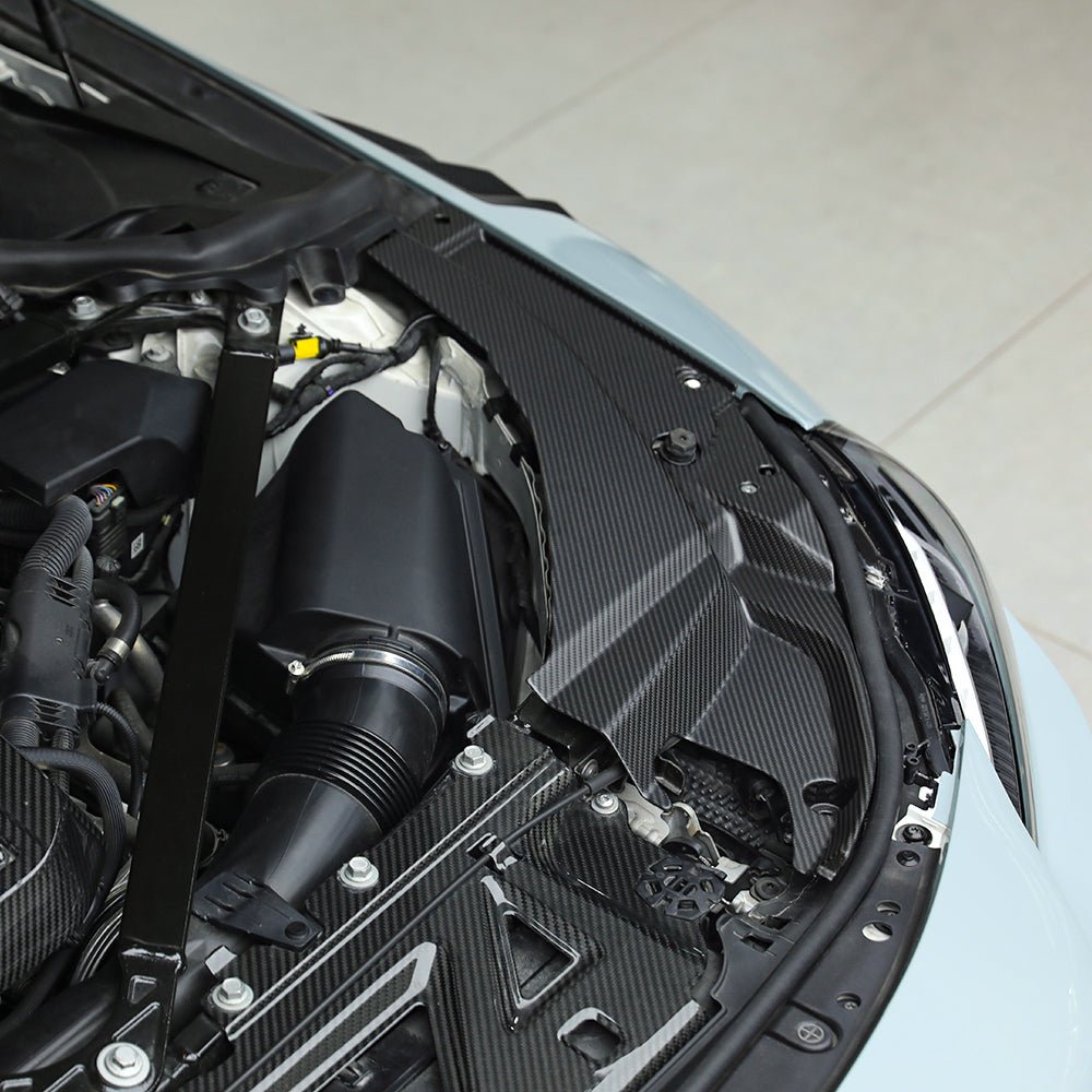 SOOQOO - BMW M2 G87 DRY CARBON FIBRE ENGINE BAY TRIM SET - Aero Carbon UK
