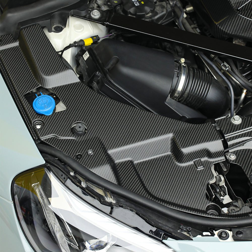 SOOQOO - BMW M2 G87 DRY CARBON FIBRE ENGINE BAY TRIM SET - Aero Carbon UK
