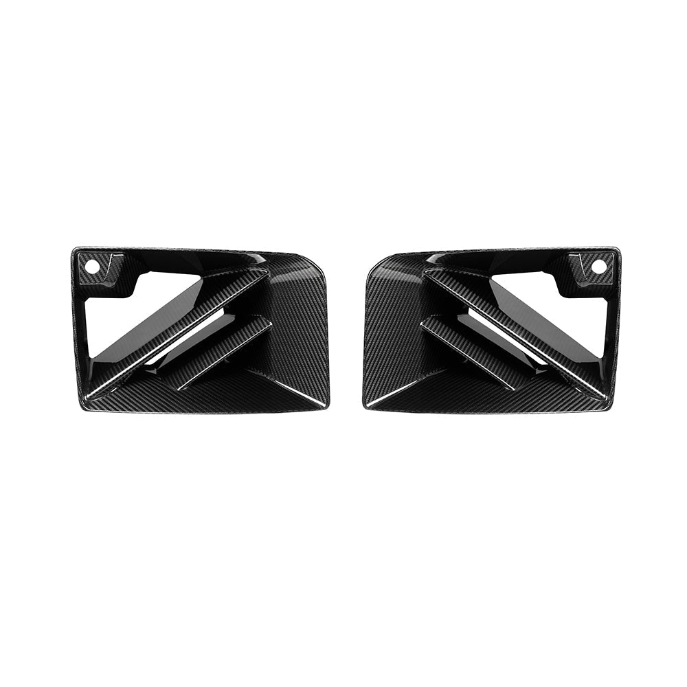 SOOQOO - BMW M2 G87 DRY CARBON FIBRE FRONT AIR INLETS - Aero Carbon UK