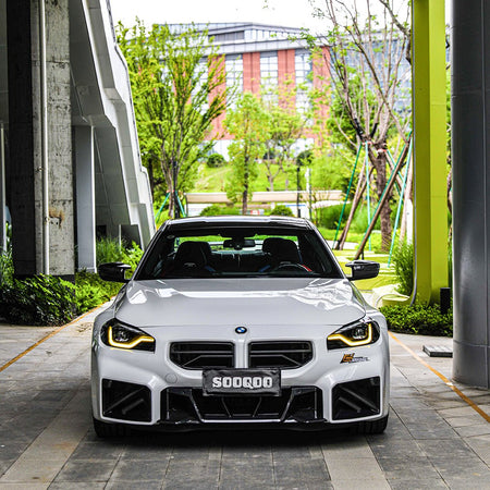 SOOQOO - BMW M2 G87 DRY CARBON FIBRE FRONT GRILLE V2 - Aero Carbon UK