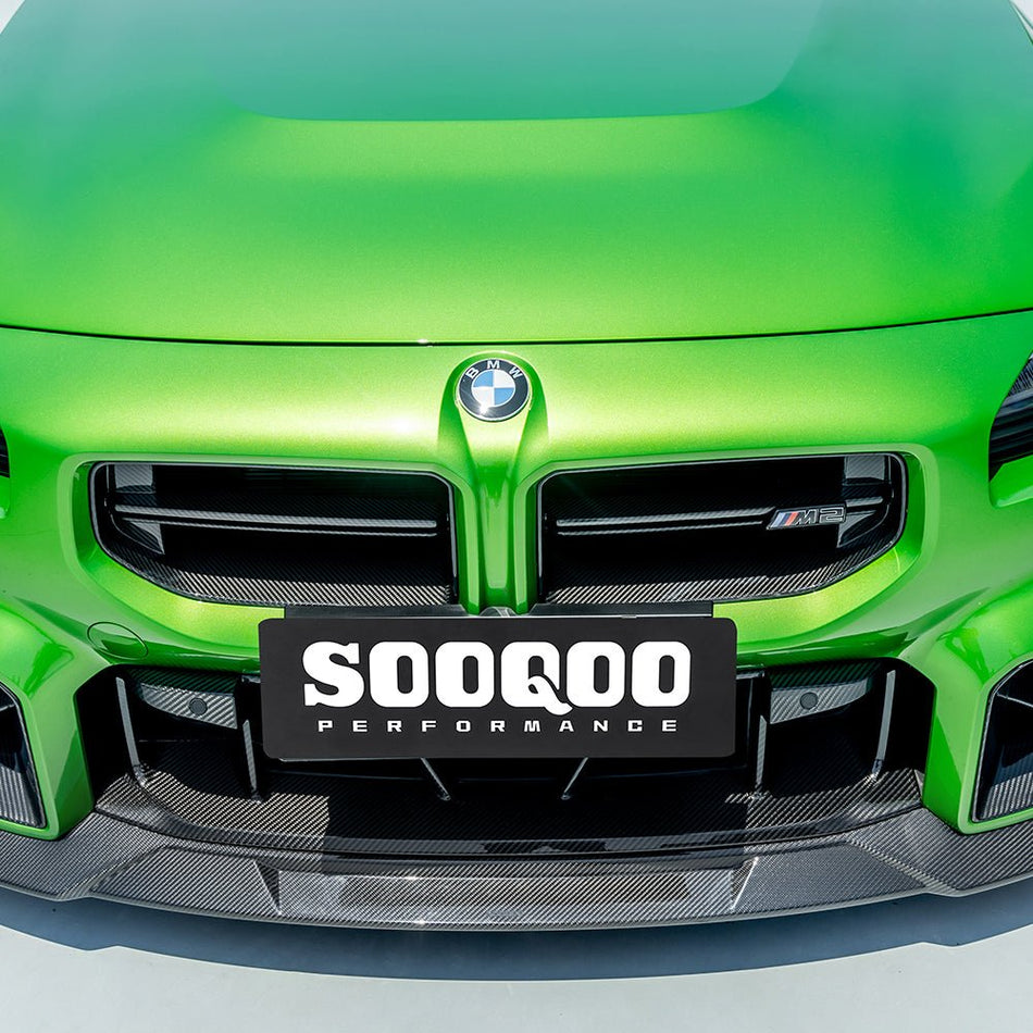 SOOQOO - BMW M2 G87 DRY CARBON FIBRE FRONT GRILLE V3 - Aero Carbon UK