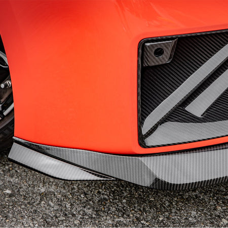 SOOQOO - BMW M2 G87 DRY CARBON FIBRE FRONT LIP V2 - Aero Carbon UK
