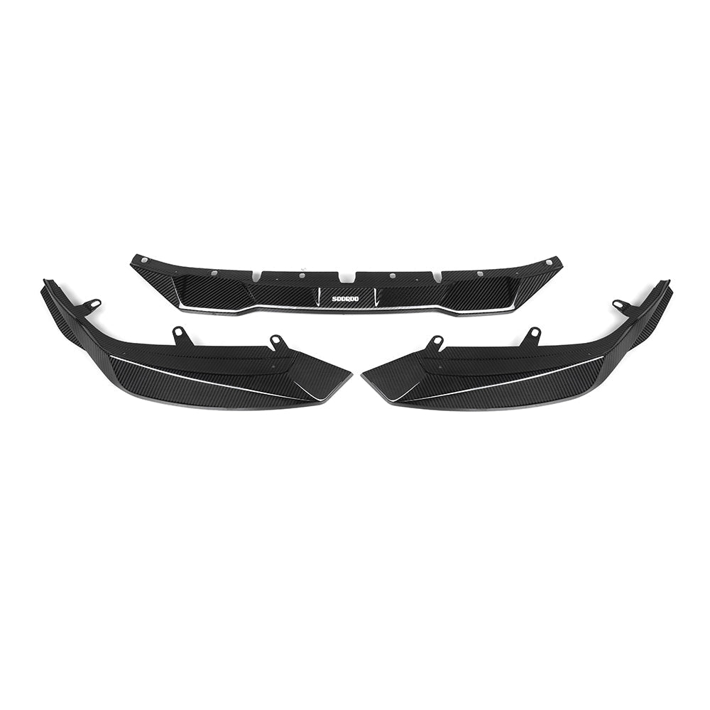 SOOQOO - BMW M2 G87 DRY CARBON FIBRE FRONT LIP V2 - Aero Carbon UK