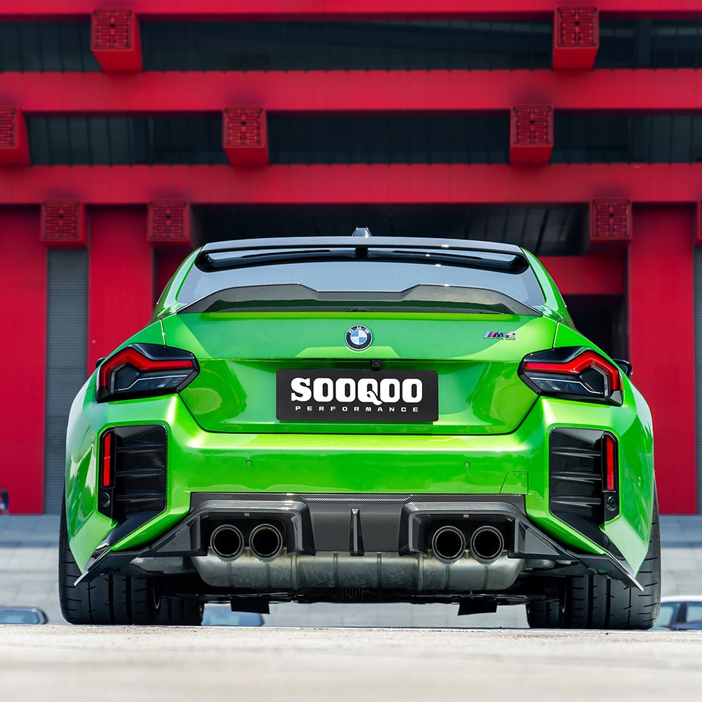 SOOQOO - BMW M2 G87 DRY CARBON FIBRE REAR DIFFUSER V2 - Aero Carbon UK