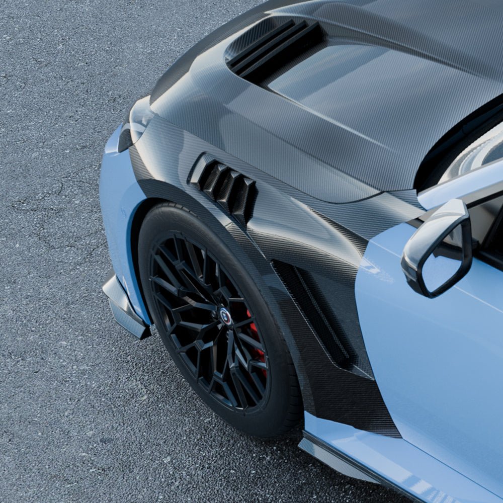 SOOQOO - BMW M2 G87 DRY CARBON FIBRE VENTED SIDE FENDERS - Aero Carbon UK