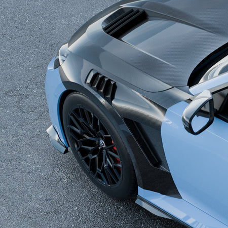 SOOQOO - BMW M2 G87 DRY CARBON FIBRE VENTED SIDE FENDERS - Aero Carbon UK