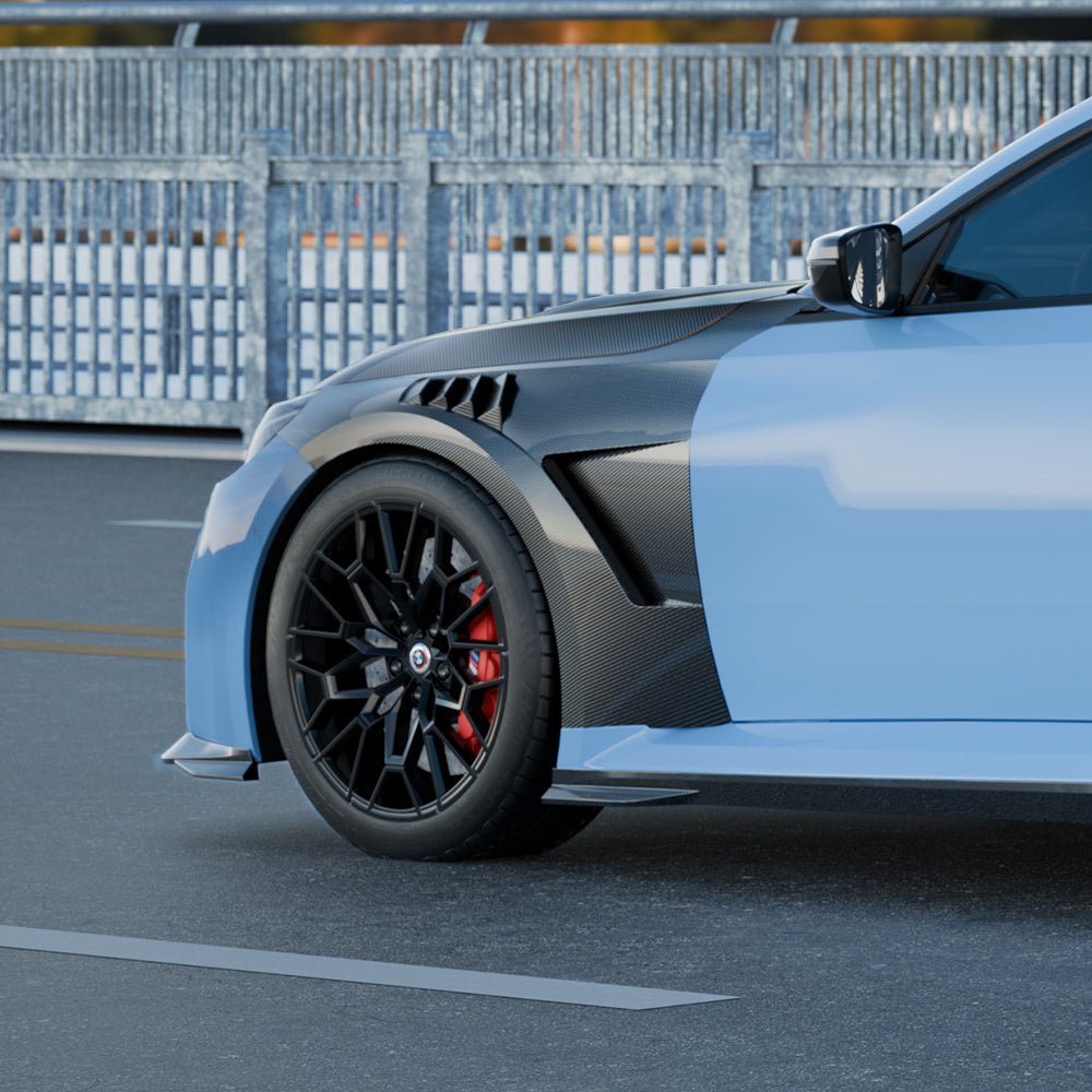 SOOQOO - BMW M2 G87 DRY CARBON FIBRE VENTED SIDE FENDERS - Aero Carbon UK