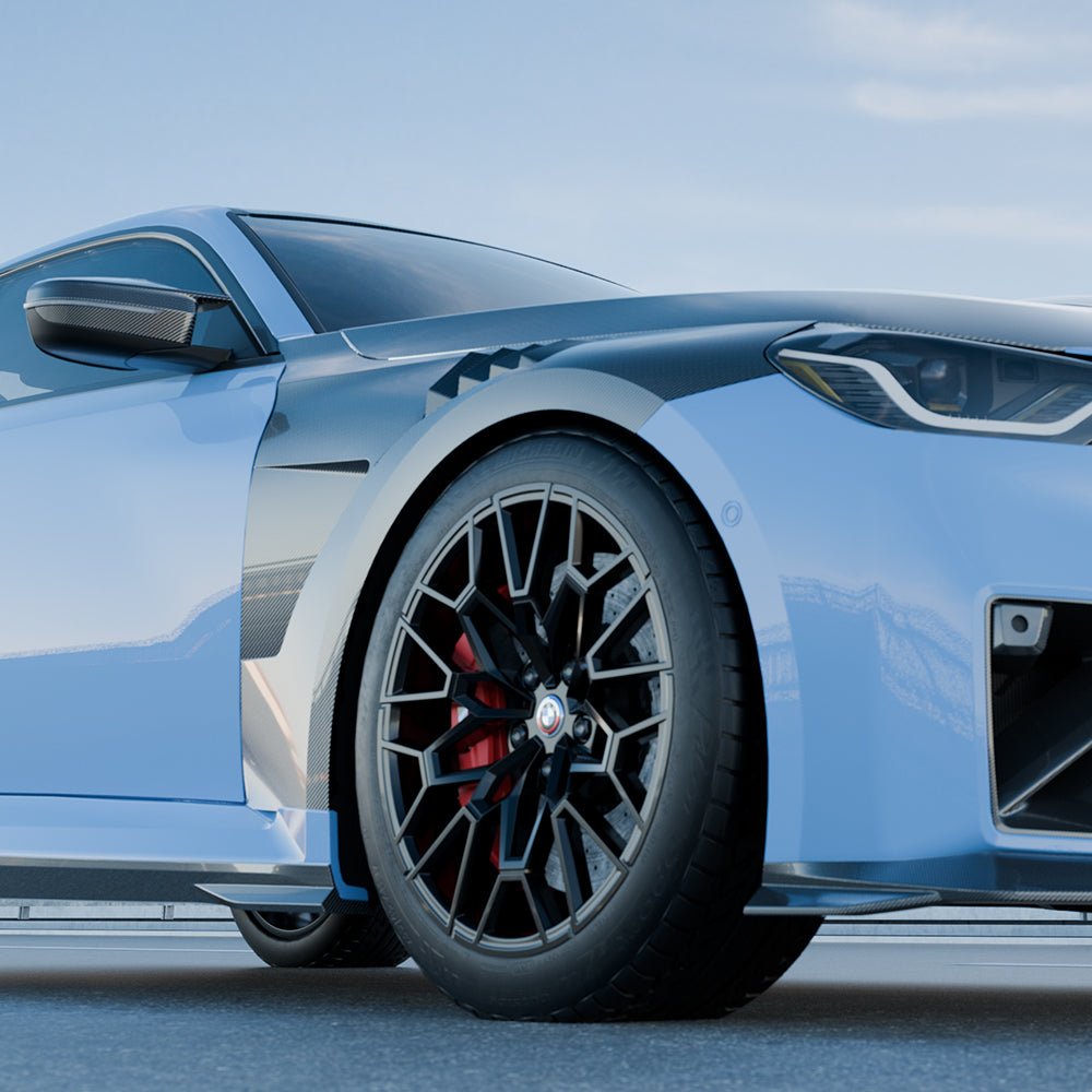 SOOQOO - BMW M2 G87 DRY CARBON FIBRE VENTED SIDE FENDERS - Aero Carbon UK