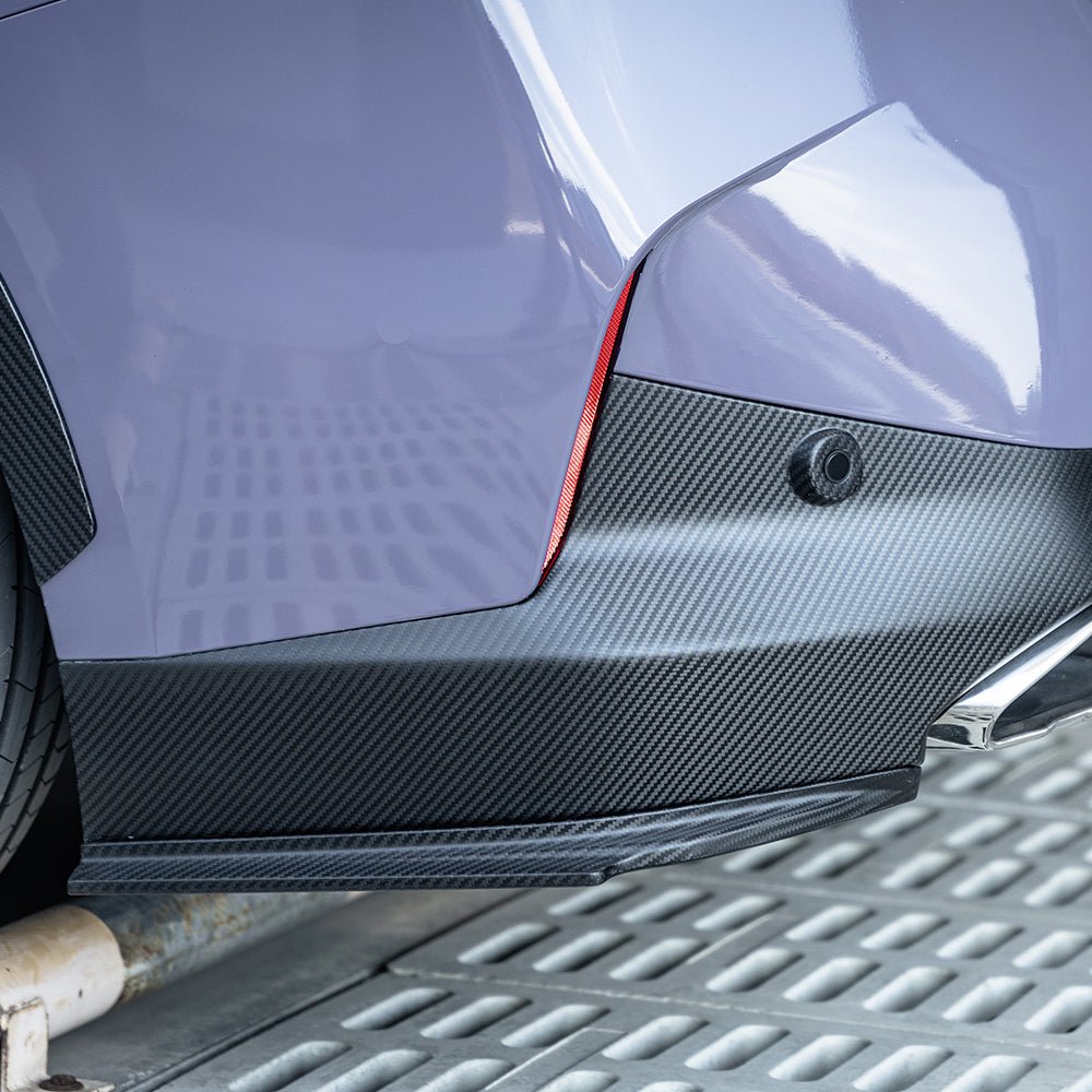 SOOQOO - BMW M240I G42 DRY CARBON FIBRE REAR SIDE WRAPS - Aero Carbon UK