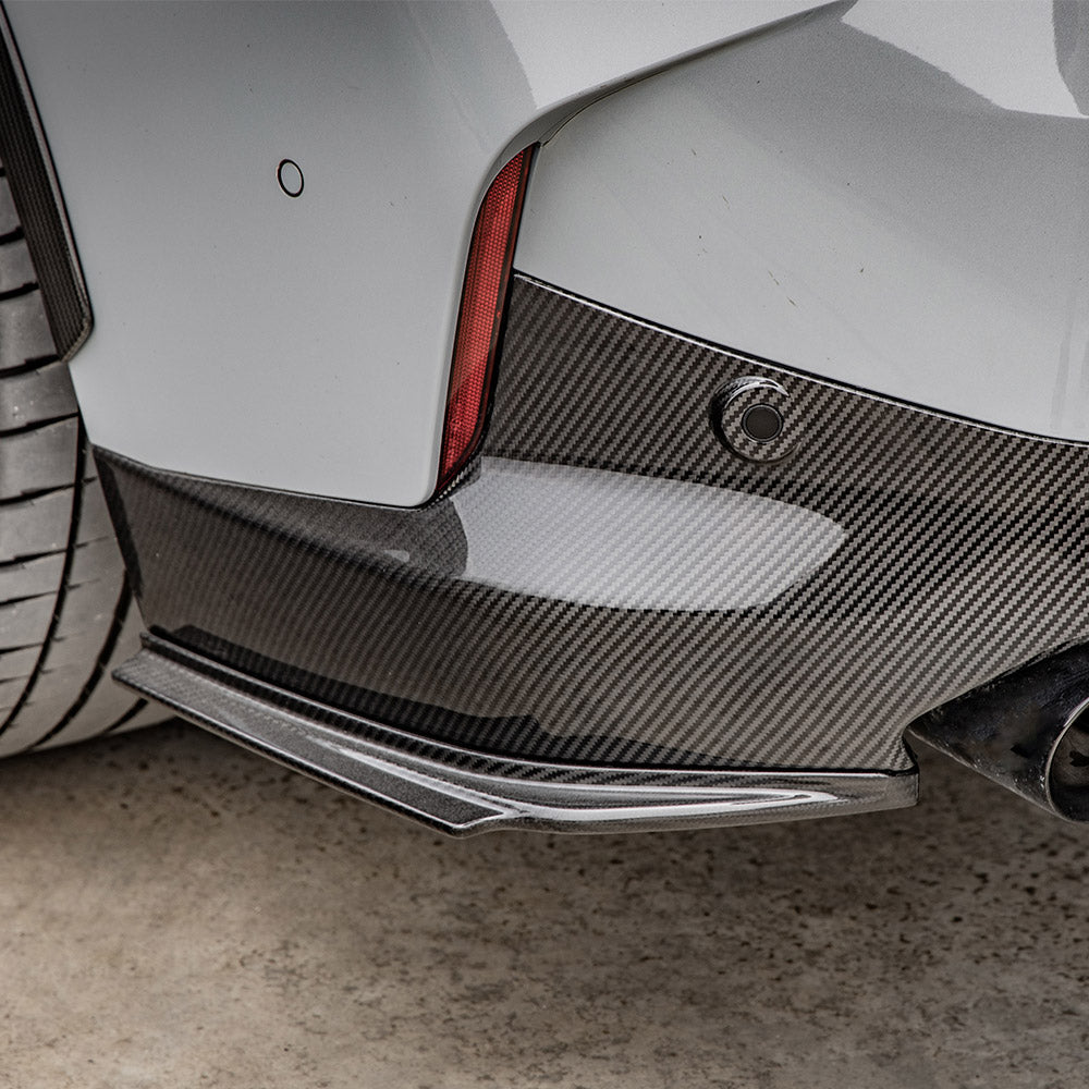 SOOQOO - BMW M240I G42 DRY CARBON FIBRE REAR SIDE WRAPS - Aero Carbon UK