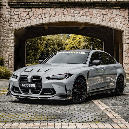 SOOQOO - BMW M3 G80 DRY CARBON FIBRE SIDE SKIRTS - Aero Carbon UK
